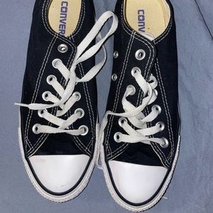 Black low top Converse